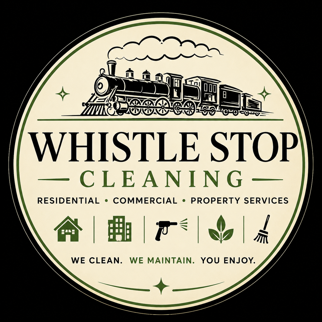 Whistle Stop Cleaning Logo